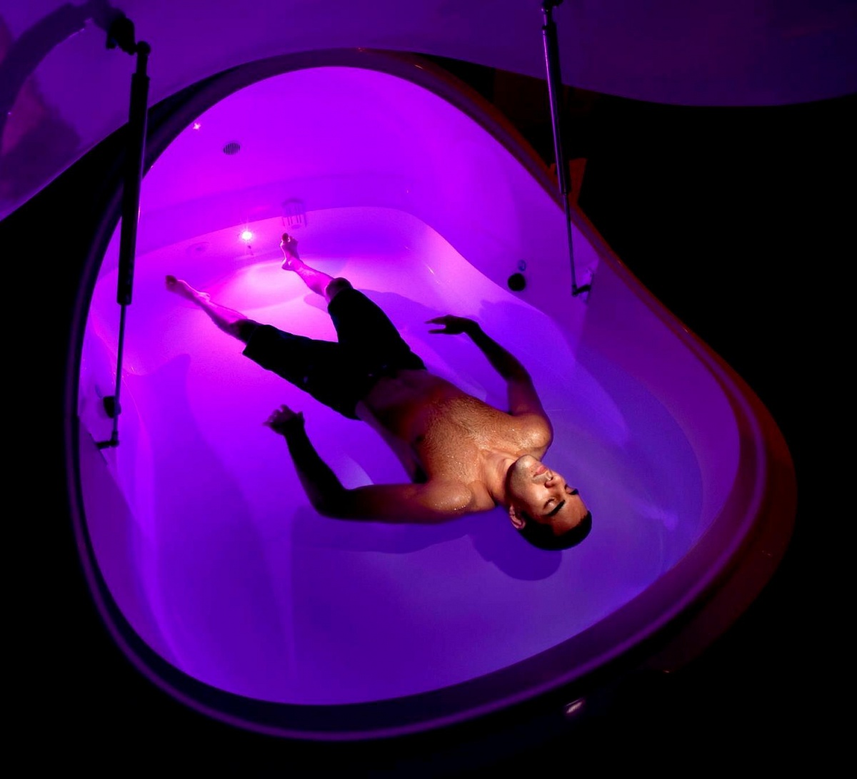 Floatation therapy helps with stress